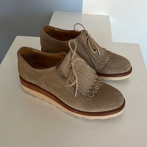 The Office of Angela Scott Suede Platform Oxfords size 38